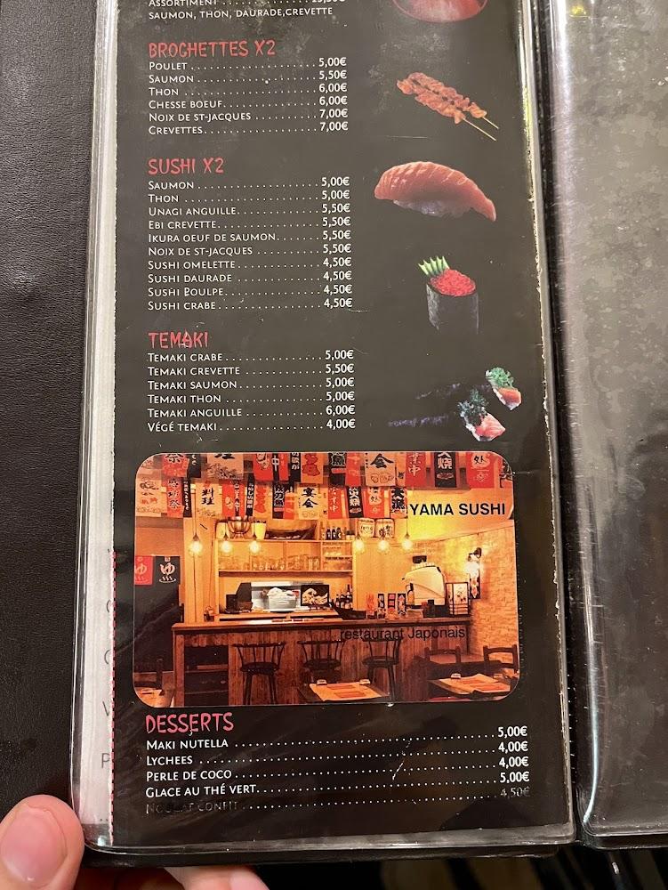 YAMA SUSHI - Menu Image 1